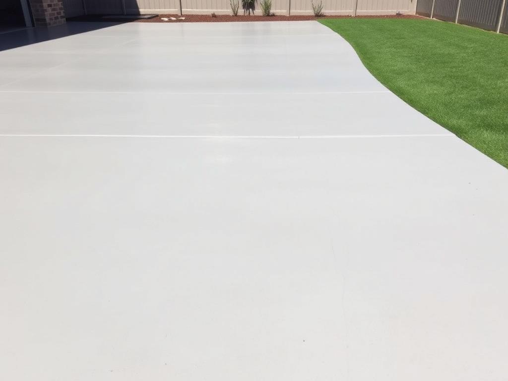 Plain grey concrete finish